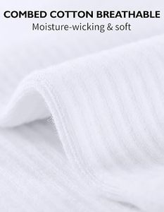 <b>Women</b> Thick Ribbed Knit Crew <b>Socks</b> Solid Color Warm Winter Casual Daily Wear - Product Image 5