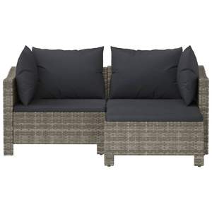 Ensemble de salon de jardin gris foncé - Product Image 4