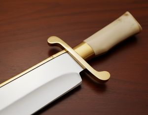 Couteau Bowie artisanal de qualité industrielle, 17 pouces, grand modèle, pour le camping et la chasse en extérieur, lame en acier inoxydable forgée à la main, manche en os - Product Image 3