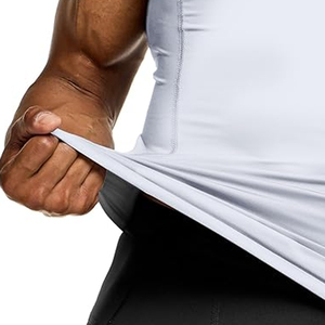 High Demand Lightweight Sleeveless <b>Compression</b> Shirt Men Breathable Quick Dry Gym Workout Running Training - Product Image 6