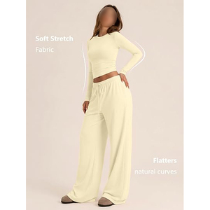 Conjunto Deportivo de 2 Piezas para Mujer, Sudadera con Capucha Extra Grande y Pantalones Jogger de Felpa de Algodón Grueso, Impermeable y Transpirable, para Invierno - Product Image 2