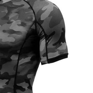 Camiseta de Compresión para Hombre, Protección Solar, Ropa Deportiva, Rushguard Personalizable, Rushguard en Blanco - Product Image 6