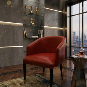 Silla de Comedor Moderna y Ergonómica Aster, de Madera Resistente, con Respaldo y Asiento Tapizado, para Hogar, Oficina, Apartamento, Hotel y Entrada - Product Image 3