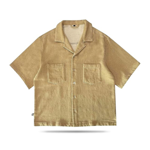 Men Lightweight Plaid Shirt Short Sleeve Casual <b>Check</b> Shirt Summer Cotton Button Up OEM Wholesale - Product Image 2
