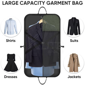 Sac de voyage pour vêtements avec logo personnalisé, pliable, grande capacité, coutures robustes, design multi-poches, pour les voyages d'affaires et les longs trajets - Product Image 5