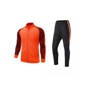 Survêtements de football unisexes haut de gamme personnalisés avec logo, imperméables, séchage rapide, épais, respirants, doux et confortables, doublés polaire, 2-en-1 à capuche - Product Image 2