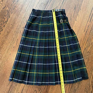Jupe écossaise traditionnelle pour femmes, plissée, en laine verte, motif tartan Campbell d'Argyll - Product Image 3