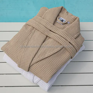 Peignoir en coton gaufré de haute qualité, doux, en promotion, pour adultes, idéal pour spa, hôtel, séchage rapide, serviette de plage - Product Image 3
