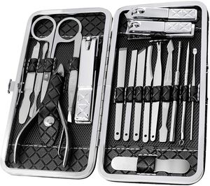 High Quality 5 1/10 1 Manicure Pedicure <b>Tool</b> Kit Stainless Steel Nail Clippers Cleaning Accessories <b>Leather</b> Packaging Teen Use - Product Image 6