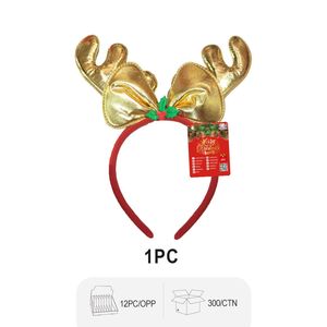 Serre-têtes de Noël, pinces en forme de bois de renne et chapeaux de Père Noël, ensemble de 12 pièces - Product Image 5