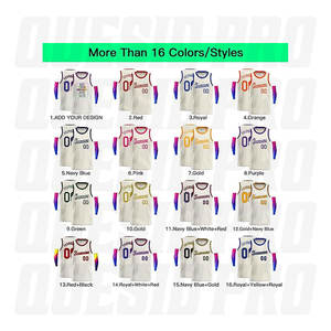 Maillots de basketball pour hommes grandes tailles en gros – Respirants, brodés, réversibles, en mesh, pour l'entraînement d'équipe - Product Image 3