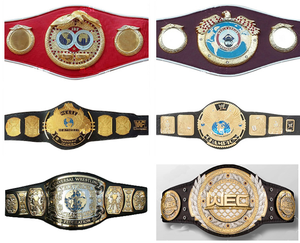 Custom Premium Fitler Sports Intercontinental World Heavyweight Championship Wrestling Title Belt <b>EVA</b> Foam 2MM Leather Straps - Product Image 4