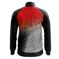 Veste d'entraînement de football légère pour homme adulte, entièrement zippée, col montant, anti-humidité, respirante, pour la course et l'usage quotidien