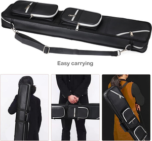 Étui pour queue de billard 1 trou, sacoche simple pour queue droite en nylon haute densité avec poignée et bandoulière - Product Image 2