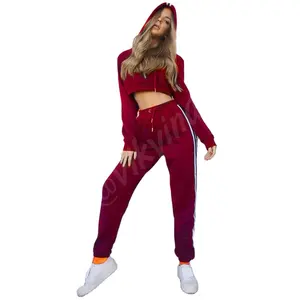 Solid Red And Pink Color In Wholesale And Plus Size With Training Wear Women Tracksuit By Viky Industries