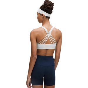Soutien-gorge de sport push-up en dentelle pour femmes de nouveau style avec bretelles croisées réglables Design sans couture couleur personnalisable prix raisonnable - Product Image 2