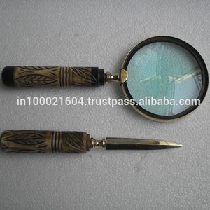 <b>Letter</b> Opener with Magnifying glass set corporate gift - Product Image 1