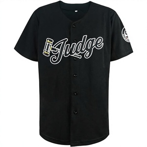 Auténtica Camiseta de Béisbol Urbana Personalizada con Degradado Azul Claro, Rosa y Negro, con Rayas Finas, Letra Frontal Bordada en 3D, Transpirable - Product Image 1