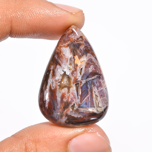 FAIJAN GEMS Pierre d'agate naturelle, cabochon en vrac, taille unique, forme variée, lisse, certifiée par un tiers, faible MOQ, 1 pièce - Product Image 1