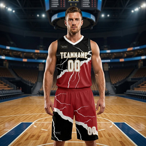 Ensembles d'uniformes de basketball unisexes respirants et confortables en 100 % polyester à séchage rapide, motif écossais, taille personnalisée, fabricant professionnel - Product Image 5