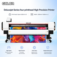 Impresora de Inyección de Tinta Digital Eco Solvente GCLOR Deluxejet3200 de 3200 mm, 4 Cabezales de Impresión I3200 para Impresión de Pancartas y Vinilos, Nueva