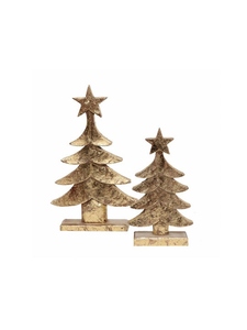 Modern design gold plated Christmas Decorative mango Wooden base <b>Tree</b> Gold Wooden Christmas <b>Tree</b> <b>Tabletop</b> Christmas Decor - Product Image 2