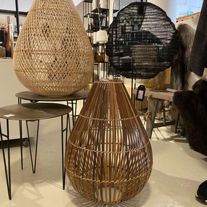Hot Trend <b>Indoor</b> Rattan Chandelier Bamboo Wicker Pendant <b>Lightings</b> Handmade Lampshades Decorative Lamp Shade Covers Frames - Product Image 4