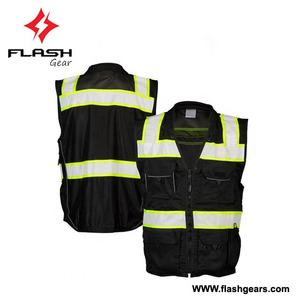 Gilet de sécurité en maille réfléchissante haute visibilité avec poches Gilet de sécurité imperméable pour la construction routière - Product Image 2