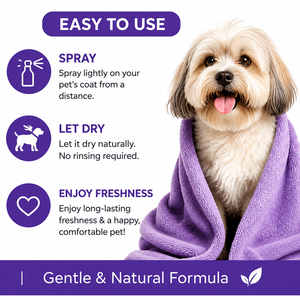 สเปรย์น้ำหอมสำหรับสัตว์เลี้ยง Paw Berry Safe Plastic กลิ่นลาเวนเดอร์หอมสดชื่น ติดทนนาน ใช้งานง่าย สะดวกสบาย สำหรับสุนัขและแมว ขายส่ง - Product Image 4