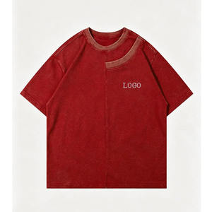 High Quality Men Casual <b>Tshirt</b> Wholesale Vintage Washed Crew Neck Top - Product Image 6