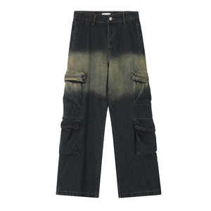 Custom <b>Men</b> Outfit Baggy Fit Dark Blue <b>Jeans</b> Pants Designer New Release Original Fit Denim Baggy <b>Jeans</b> Polar Big Boys Skate Pants - Product Image 2