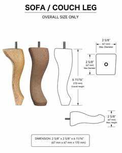 Patas de soporte de madera maciza personalizadas Base de muebles hechos a mano para mesas, sofás, armarios Patas de soporte de madera maciza decorativas - Product Image 4