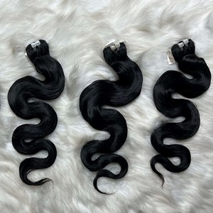 Venta al por mayor cuerpo waveBundles cinta vietnamita sin procesar virgen grado 10A doble trama - Product Image 1