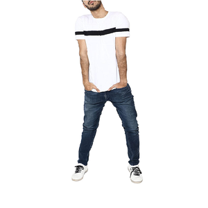 Camiseta Casual de Color Sólido Clásica para Hombre, Cómoda, Agradable al Tacto, Corte Normal, Estilo Moderno - Product Image 3