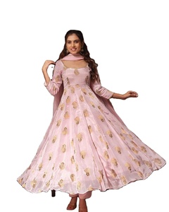 Salwar long en modal rose pâle, style moderne, qualité supérieure, confort personnalisé, design et santé en tête, pour femme, collection été. - Product Image 1