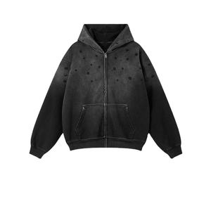 LOW MOQ High Quality Blank Plain 100%Cotton Streetwear Hoodies Custom Oversized <b>Full</b> <b>Zip</b> <b>up</b> <b>Hoodie</b> Men 2026 - Product Image 1
