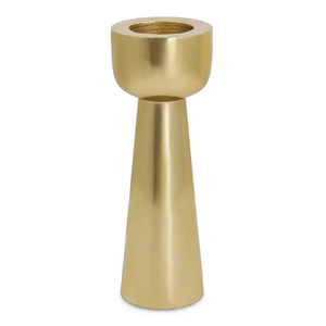 Elegante candelabro de última generación para decoración del hogar y sala de estar, portavelas con acabado en latón, hecho a mano en aluminio fundido, personalizado. - Product Image 1