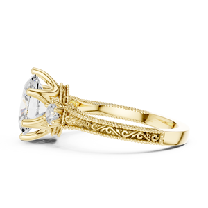Crafty Jewels 10K Gold Elegant Fashion <b>Ring</b> for Women <b>Crystal</b>-Inlaid Diamond Jewelry for Special Occasions - Product Image 4