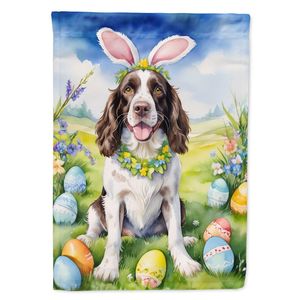 Springer Spaniel Inglés, Huevo de Pascua, Bandera de Jardín, Buzón Multicolor, Pancarta Decorativa para Patio, Obra de Arte para Camas de Flores - Product Image 1