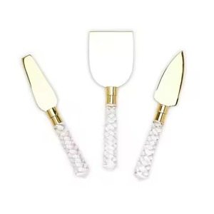 Luxury <b>Cheese</b> <b>Knife</b> <b>Set</b> With Marble Handle Stainless Steel Blades Durable Dining Tools For <b>Cheese</b> Serving - Product Image 2