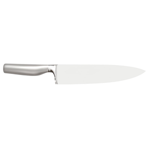 Couteaux de chef avec manche en métal argenté et lame large pour la cuisine domestique, la découpe des légumes et les préparations culinaires quotidiennes. - Product Image 2
