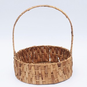 Cesta Rectangular de Bambú Tejido con Asa de Bambú Sintético - Ideal para Regalos, Productos Secos y Frutas Ligeras - Product Image 5