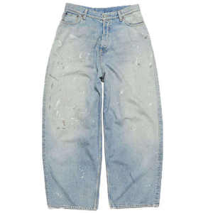 Jeans de Pierna Ancha de Cintura Alta para Mujer, Mezcla de Algodón Suave, Corte Holgado y Ligero, Cómodos para Uso Diario, Estilo Casual Urbano, OEM - Product Image 6