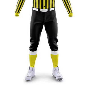 Men's Yellow Black Striped Soccer Jersey Full Sleeve Button Front Fitted Moisture Wicking Uniform with Pants and <b>Cap</b> - Product Image 4