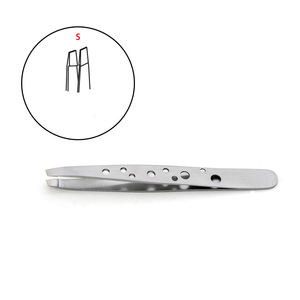 Pinces à épiler et ciseaux à sourcils incurvés en acier inoxydable personnalisés, pointe fine, écologiques, professionnels - Product Image 2