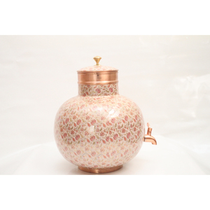Distributeur d'eau artisanal en cuivre pur avec robinet, grande capacité, réservoir ayurvédique pour le stockage de l'eau, au prix le plus bas - Product Image 6