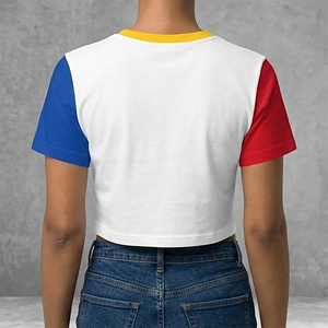 T-shirt court d'été en jersey 100 % coton pour femme, col rond, personnalisé OEM/ODM, avec logo sérigraphié, séchage rapide et respirant - Product Image 4