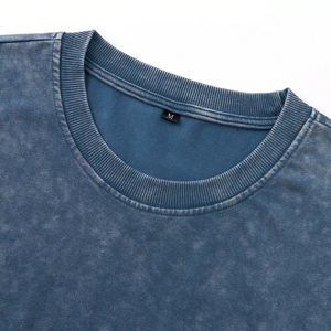 Camiseta sin mangas para hombre, azul, con efecto lavado ácido, cuello redondo, estampado de palmeras, transpirable, para verano - Product Image 3