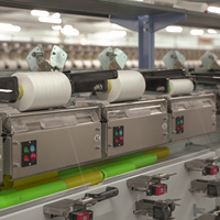Fil à broder 100 % polyester blanc brut 52/2 écologique pour la production de fils de couture, vêtements, textiles et denim