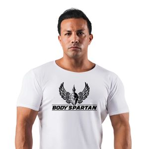 Camiseta Blanca de Cuello Redondo para Hombre, Algodón Premium, Dobladillo Curvo, Corte Atlético, Estilo Casual, Ropa Deportiva, Prenda Superior - Product Image 2